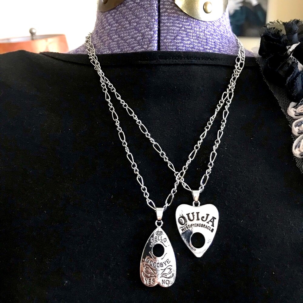 5/$30 Ouija board 🖤goth silver necklace you choose!